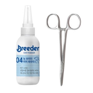 브리더 이어파우더 7g + 고급 겸자가위 2종 (직선형/곡선형) (무료배송)