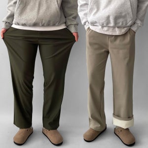 남자융기모바지 기모스판바지 남성밴딩슬랙스