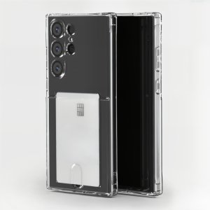 슈퍼 방탄 카드 수납 케이스 투명, 갤럭시S25 울트라