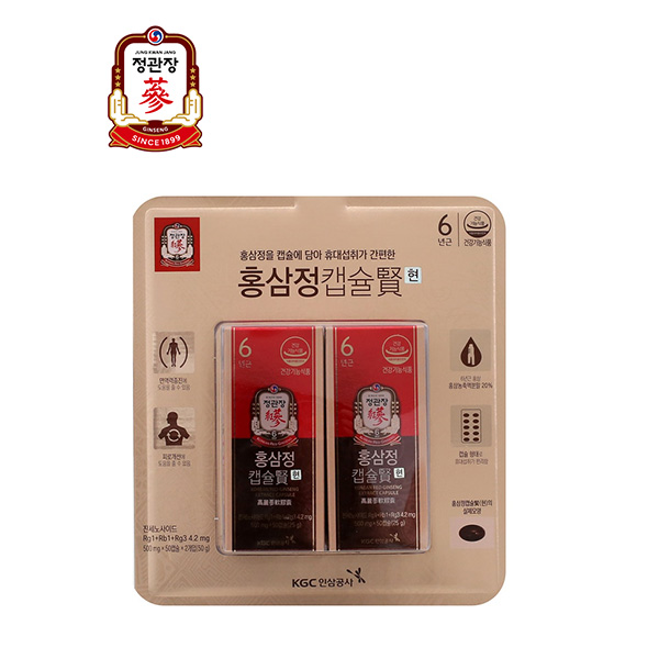 국내배송 25년 설 선물 <b>정관장</b> 홍삼정캡슐 현 500mg x 100캡슐