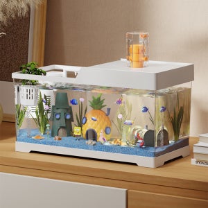 21세기트랜드 네모바다 안깨지는 거북이 어항 수조 구피 베타 수족관