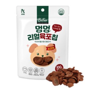 베푸 멍멍리얼육포칩 소고기 50g 애견 과자