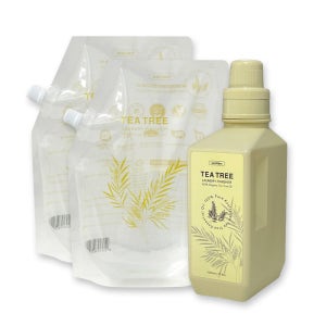 세이브타임 티트리 런드리 피니셔 리필 1L 친환경 실내건조 섬유 살균 소독 탈취 유연제