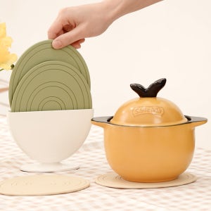 [N단독구성]샐마 무균열 뚝배기 애플팟 1개+실리콘 에그 냄비받침 1세트