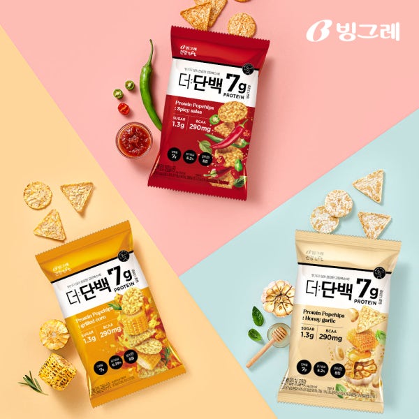 빙그레 더단백 팝칩