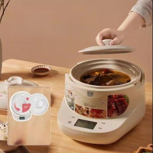 일본 전기밥솥 소형 세라믹 내솥 가정용 3L 다기능 냄비