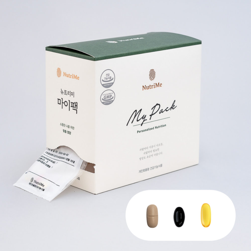 <b>간건강</b>관리 <b>뉴트</b>리미 마이팩 30포, 1개월분 한포영양제 멀티팩 [맞춤형 건강기능식품]