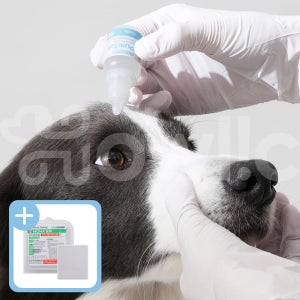 (2개구성)퓨어톡 강아지 고양이 애견 눈 염증 충혈 눈물자국 눈꼽 개선 안구 약 20ml