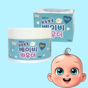 땀띠 아기 유아 신생아 엉덩이 발진 땀띠 파우더 100g