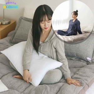 침대 위 양모 토퍼 두툼한 자취방 폭신한 자가발열 양면 겨울용 토퍼