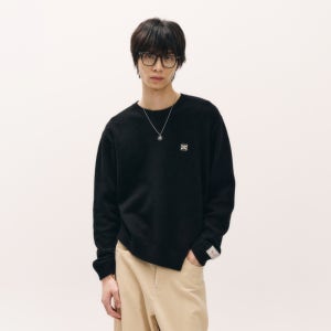 [세터] 더블린 언발란스 캐시미어 블렌드 니트 클래식 블랙