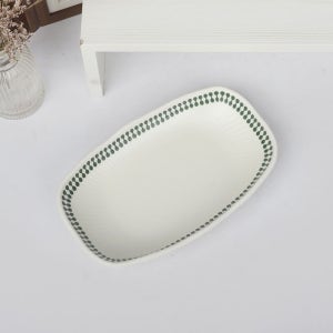 키치노 DS 진주 원톤 그린 사각 타원 1호 DS-7949 멜라민 그릇 반찬 (213105)