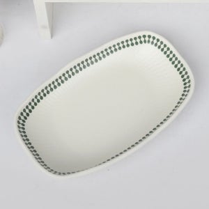 키치노 DS 진주 원톤 그린 사각 타원 4호 DS-7952 멜라민 그릇 반찬 (213150)