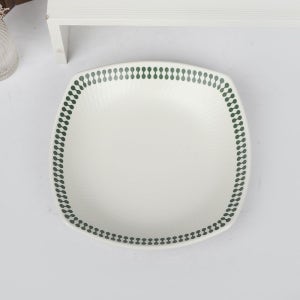 키치노 DS 진주 원톤 그린 사각 접시 볼 9호 DS-7953 멜라민 그릇 (213075)