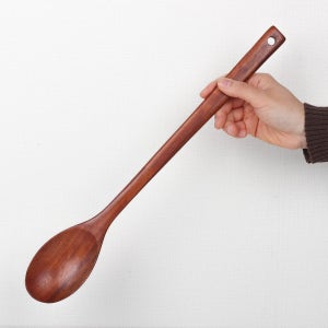 키치노 ES 요리 스푼 나무 우드 옻칠 주걱 대형 우드 롱스푼 다데 (260420)