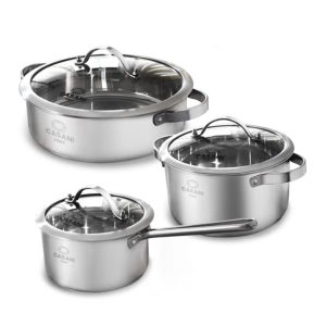 까사니 쿠치나 인덕션 스텐 냄비세트 3종, 편수18,양수20,전골26, 1세트