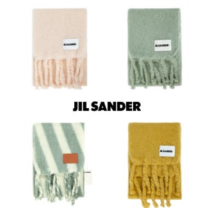 질샌더 24FW 핸드니트 울 모헤어 롱 스카프 J40TE0118 J40041 J40TE0123 J40041