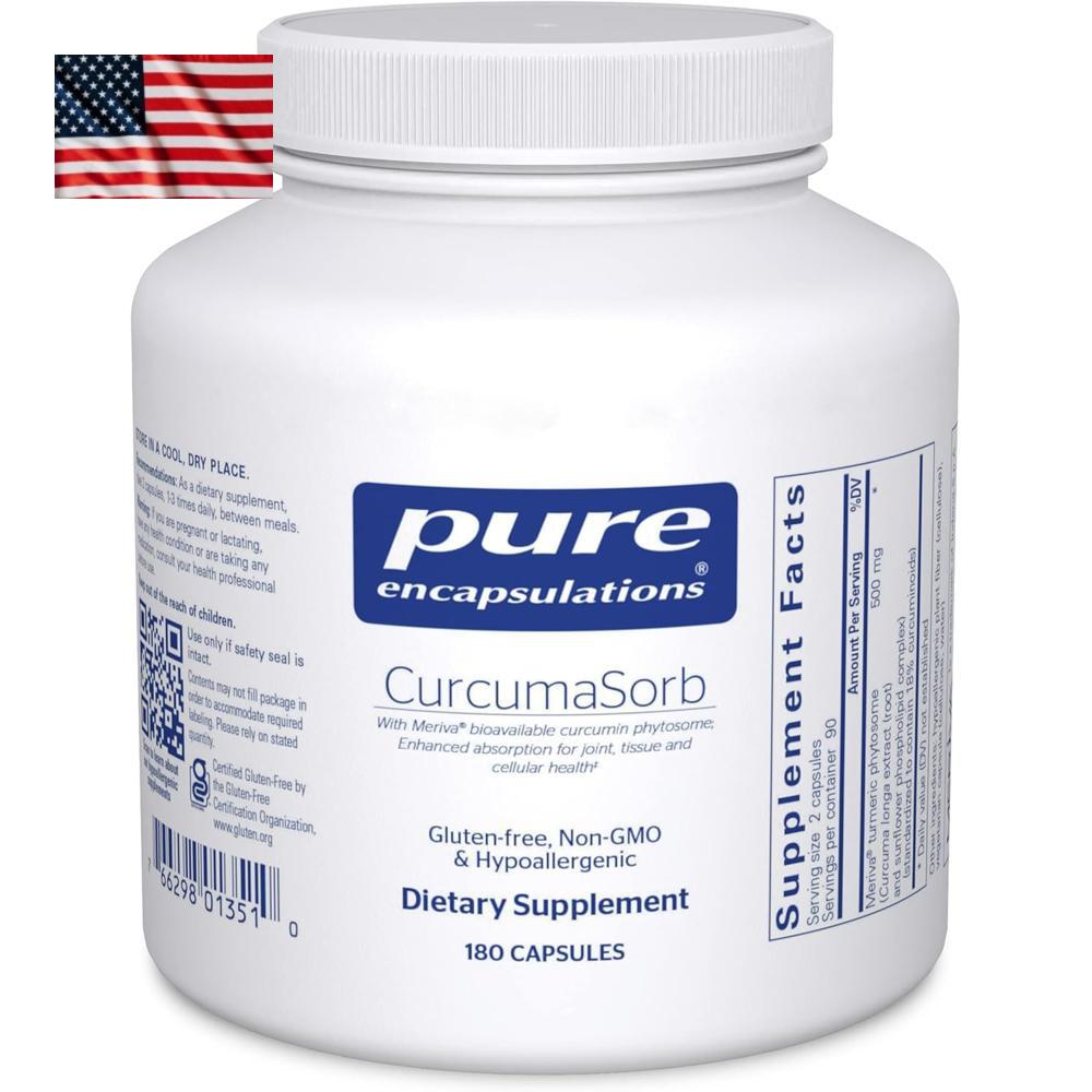<b>Pure Encapsulations Curcumin</b> <b>퓨어 인캡슐레이션 커큐민</b> 180캡슐