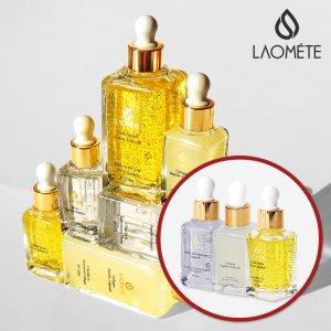 라오메뜨 전설의앰플 30ml 3종 세트 모공 수분 탄력 기미 미백 주름 블랙 화이트 헤드 피지 개선 앰플 24K 골드 캐비어 콜라겐 퍼펙트 사카로미세스 펩타이드 나이아신아마이드