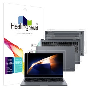 힐링쉴드 갤럭시북4 360 15.6 NT750/NT751QGK 블루라이트차단 액정보호필름1매 외부3종