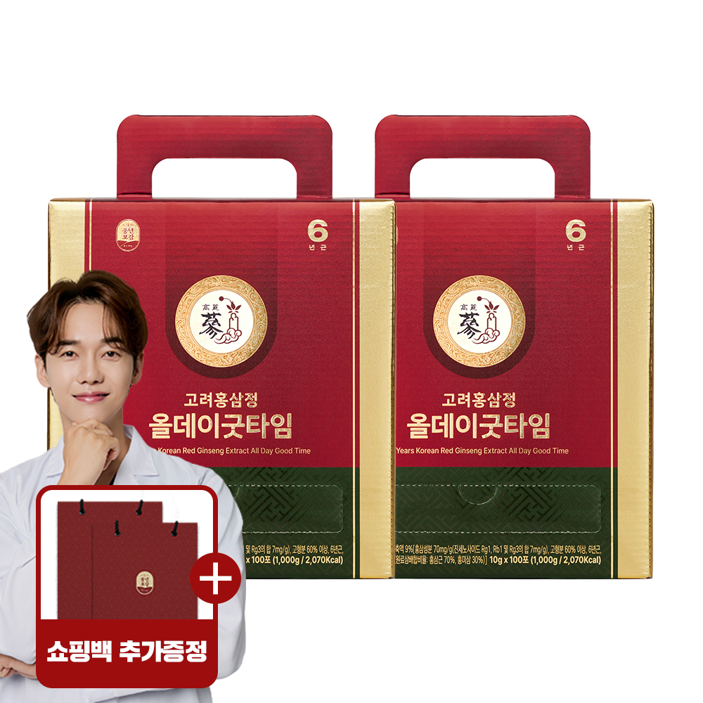 풍년보감 6년근 고려 홍삼정진액 올데이굿타임 스틱 10g 200포, 1개
