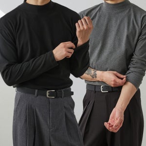 1+1 남자목티 목폴라 반폴라티 반목티