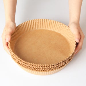 국산 무표백 에어프라이어 종이호일 원형 에어프라이기 23cm x 100매, 1개