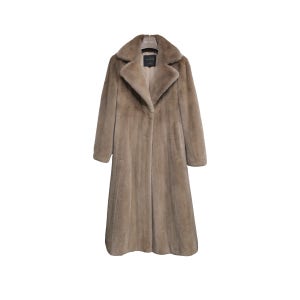 [OUTLET]테일러드 웜 베이지 플레어 밍크코트 AE20