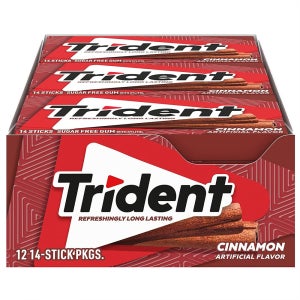 트라이던트 무설탕 자일리톨껌 시나몬 168개