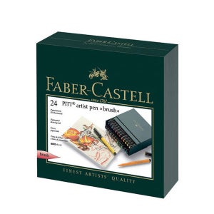파버카스텔 PITT 아티스트펜 브러쉬팁 24색 스튜디오박스 167147
