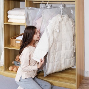화이트래빗 청소기 공용 맨손 옷걸이 압축팩 반코트형 10매 70cmx105cm