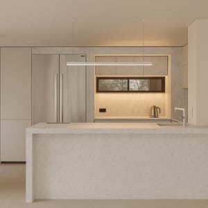 닥터씽크 릴러블키친7 콘크리트 스노우 일자형 싱크대 1400mm