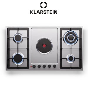 독일 클라슈타인 5구 가스쿡탑 멀티셰프 콤비네이션 핫플레이트 가스레인지 실버