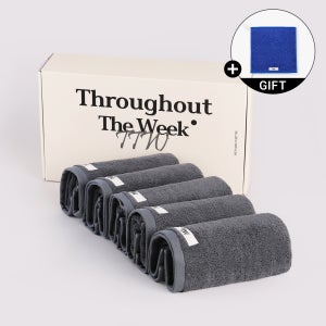 TTW 시그니처 타올 세트 30수 고중량 모달 호텔타올 수건선물세트 250g, 스톤, 5장