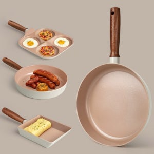 국산 IH 프라이팬 안눌러붙는팬 통6중 20cm