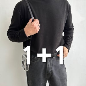 남자 봄 겨울 이너 반폴라 티셔츠 목폴라 반목티 빅사이즈