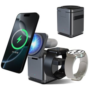 뷰씨 맥세이프 3in1 무선 고속 충전기 거치대 애플워치 갤럭시워치 공용