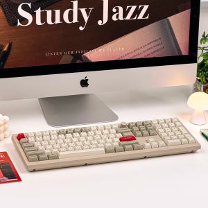 키크론 V6 PRO MAX 무선 기계식 키보드 아이패드 애플 키보드 레트로, 바나나축