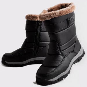 딕슈 남성 퍼 안감 방한화 스노우 패딩 방한 털 부츠 3cm FWMZ316