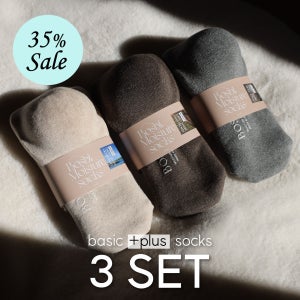[3SET +plus] 보스비 기모플러스 겨울 보습양말 3켤레 특가
