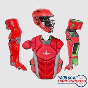 올스타 MVP PRO 포수장비 세트 CKCC-5-LGE-SC/GPH (레드/그레이)