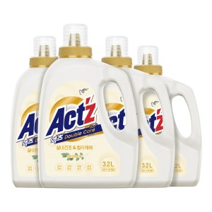 [슈퍼적립] 액츠 더블케어 플러스 세탁세제 3.2L X 4개