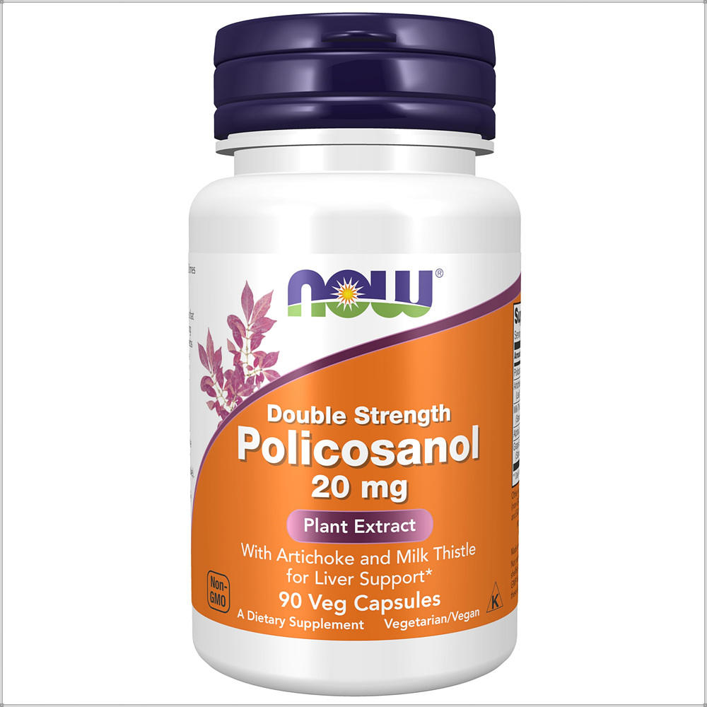 <b>나우푸드 폴리코사놀</b> 쿠바산 20mg 90베지 캡슐 고약사 폴리코사민 Policosanol