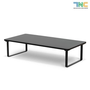 7NC 07B 싱글 모니터받침대 높은 서랍형 선반 520mm, 블랙 /눈높이15cm