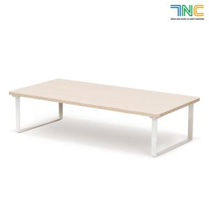 7NC 08Y 싱글 모니터받침대 높은 서랍형 선반 520mm, 베이지/눈높이15cm