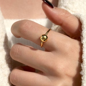 24k 순금 공 볼 반지 3.75g 여자 선물