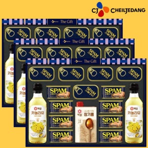 3세트 선물용 가방 포함 CJ 식용유 스팸선물세트 설 명절 설날 구정 추석 회사 직원