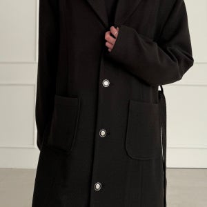 샤토 잭 트위드 로브 롱 남자 코트