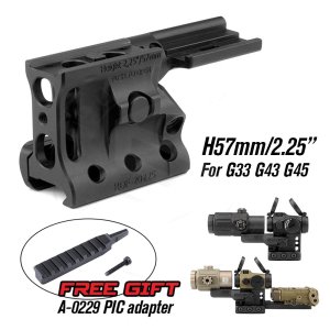 홀리워리어 RDF 20225KE 이오텍 T2도트사이트 G43 매그니파이어 하이브리드 마운트