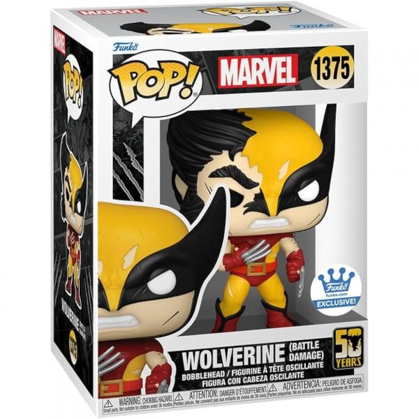 펀코 Funko 팝 바이닐 마블 울버린 배틀 데미지 샵 독점